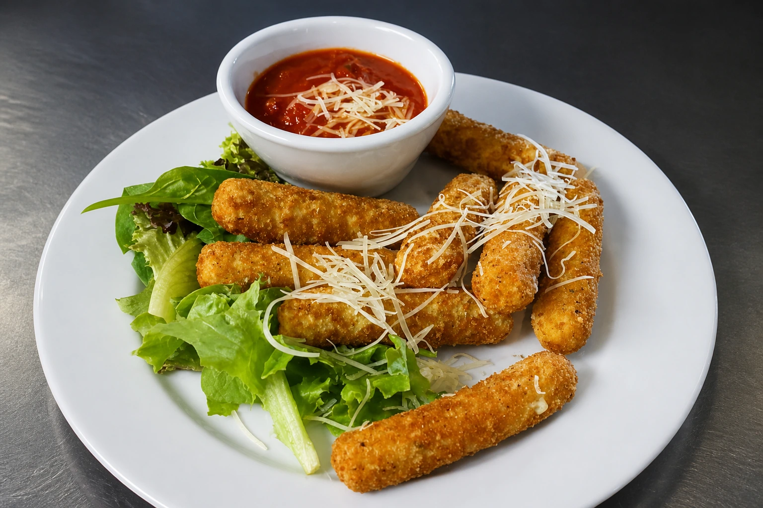 Mozzarella sticks with marinara at Gino’s Pizza, Pasta & Co. in Federal Way